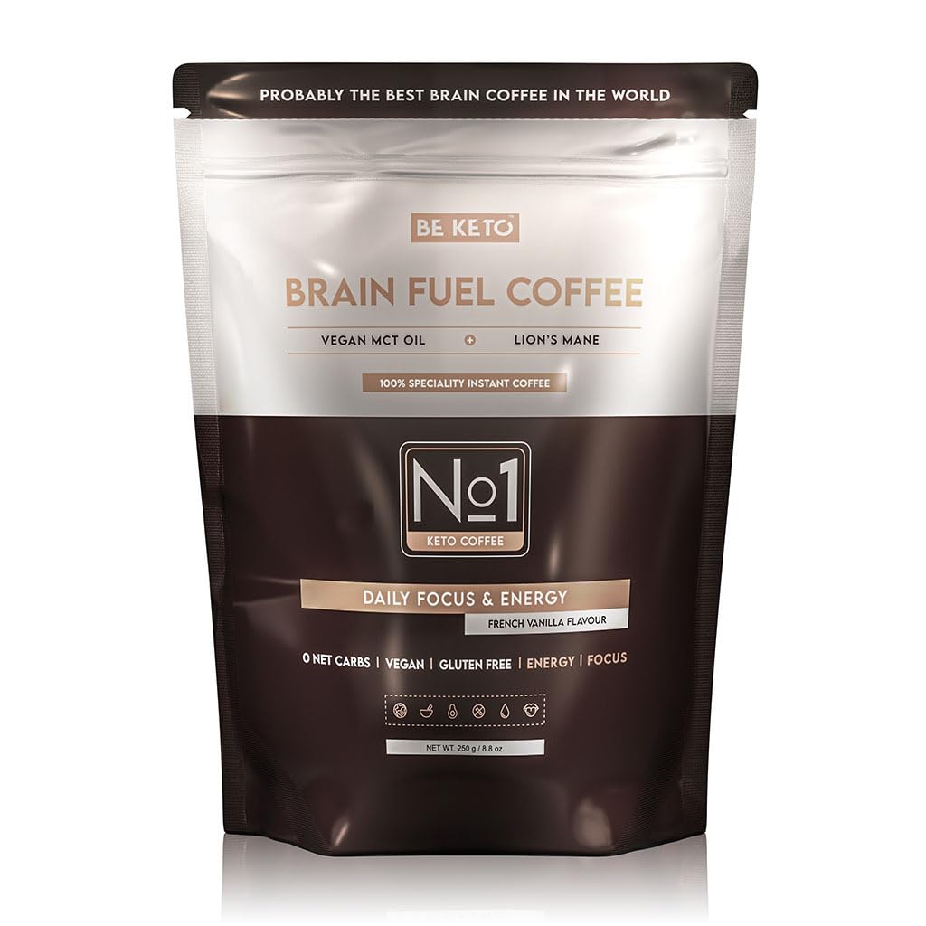 Jolof Store Lion's Mane & MCT Oil Nootropic Coffee - French Vanilla 250g