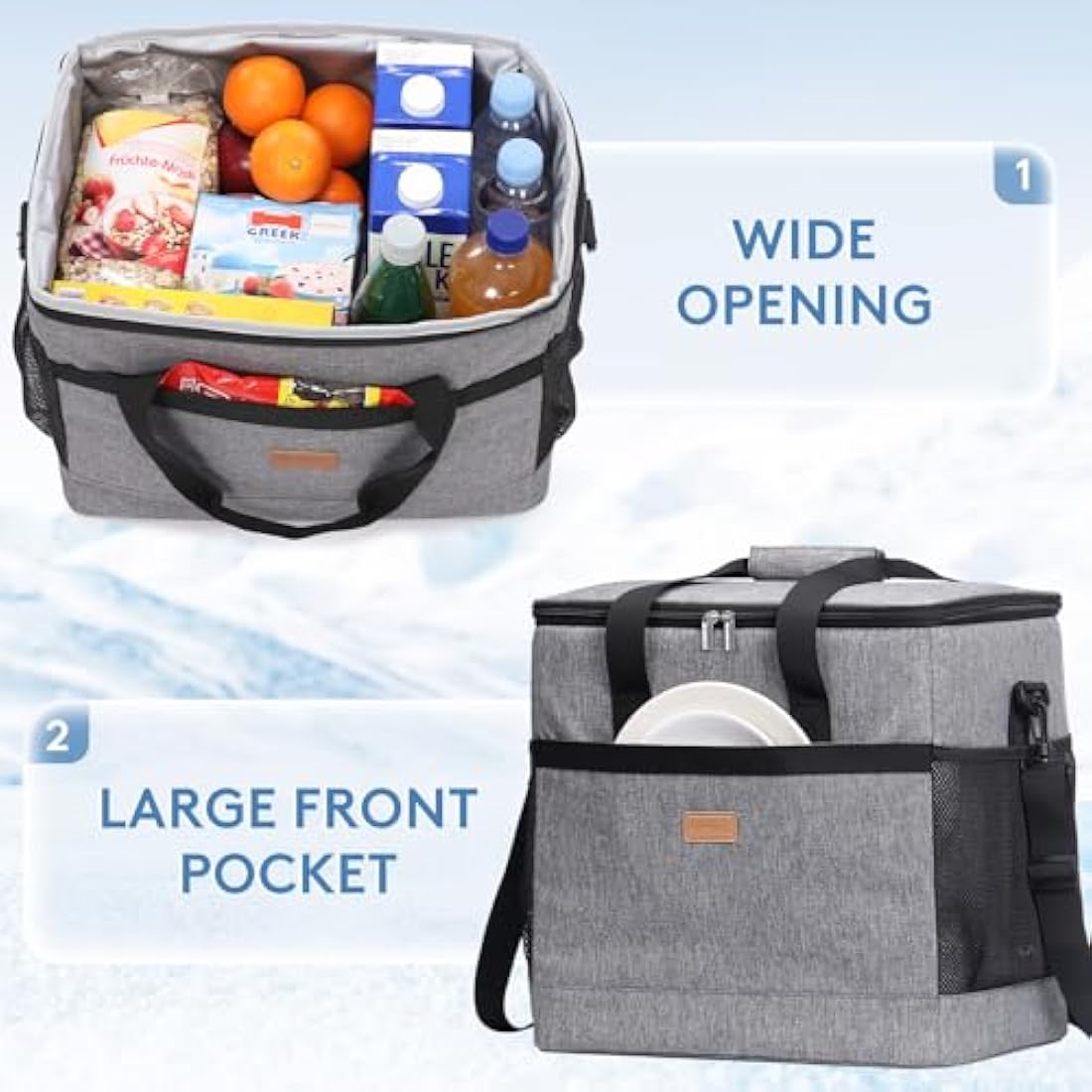 30L Soft Cooler Bag – Large Insulated Picnic Lunch Box