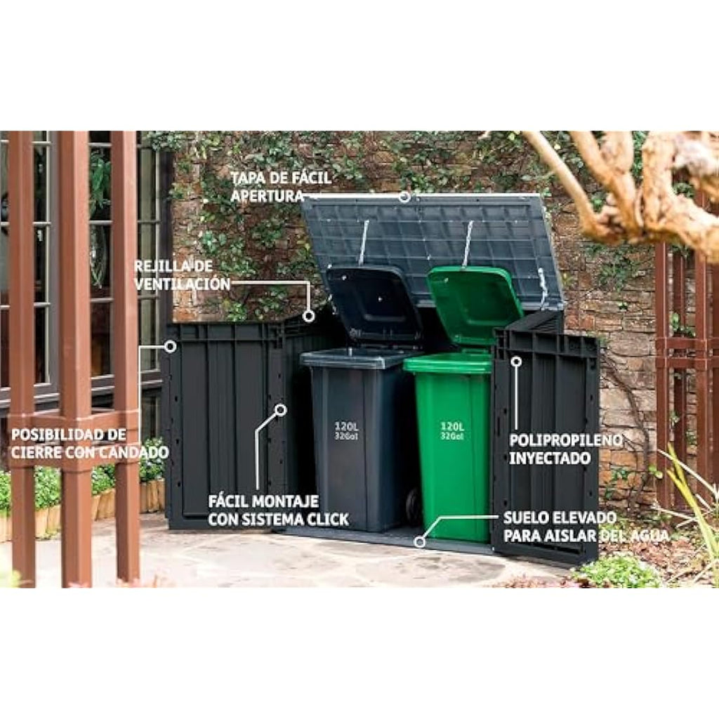 Keter Store It Out Nova Garden Storage Shed | 880L Outdoor Bin Store