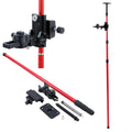 TOPWAY 115-300cm Laser Level Telescopic Pole | High Carbon Steel Rod