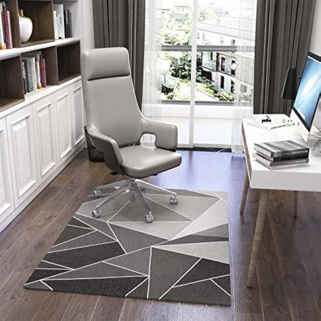 Dikilong Luxury Office Chair Mat – 136x100cm Non-Slip Carpet Protector
