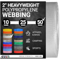 Strapworks 2 Inch Heavyweight Polypropylene Webbing – Heavy Duty Strapping