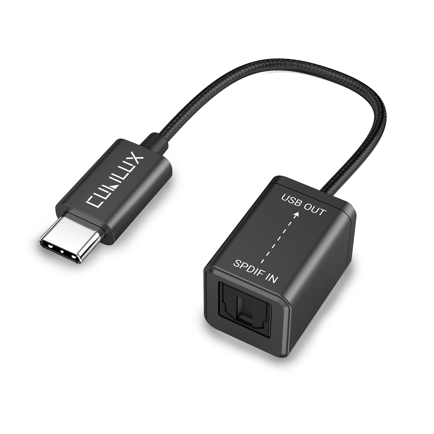 Cubilux USB C Optical Audio Capture Adapter | TOSLINK to Type C SPDIF