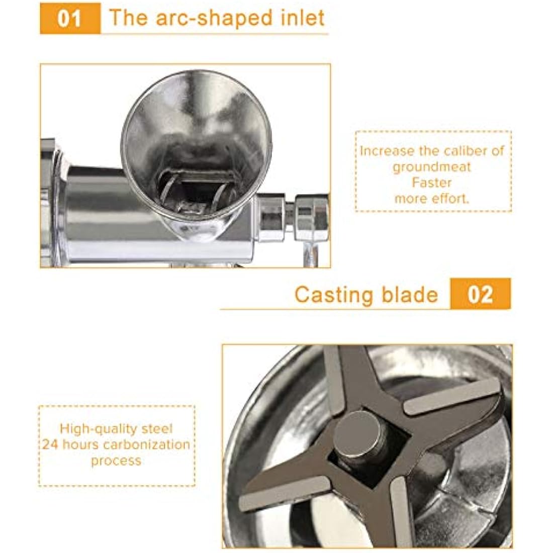 Jolof Store Manual Meat Grinder – Aluminum Alloy Mincer & Sausage Stuffer