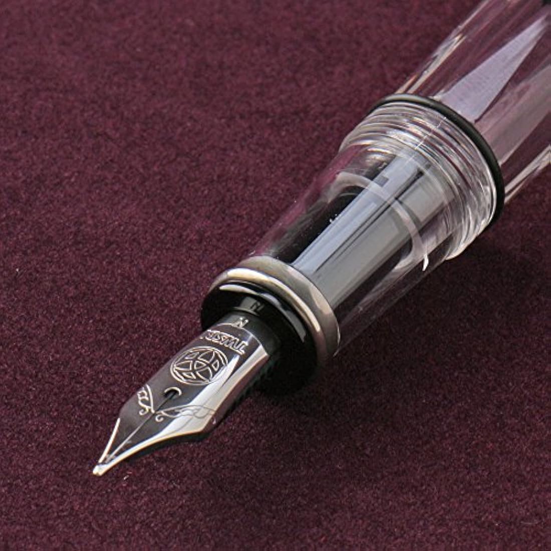 TWSBI Diamond Mini Clear Fountain Pen – Transparent Piston Pen, Fine Nib