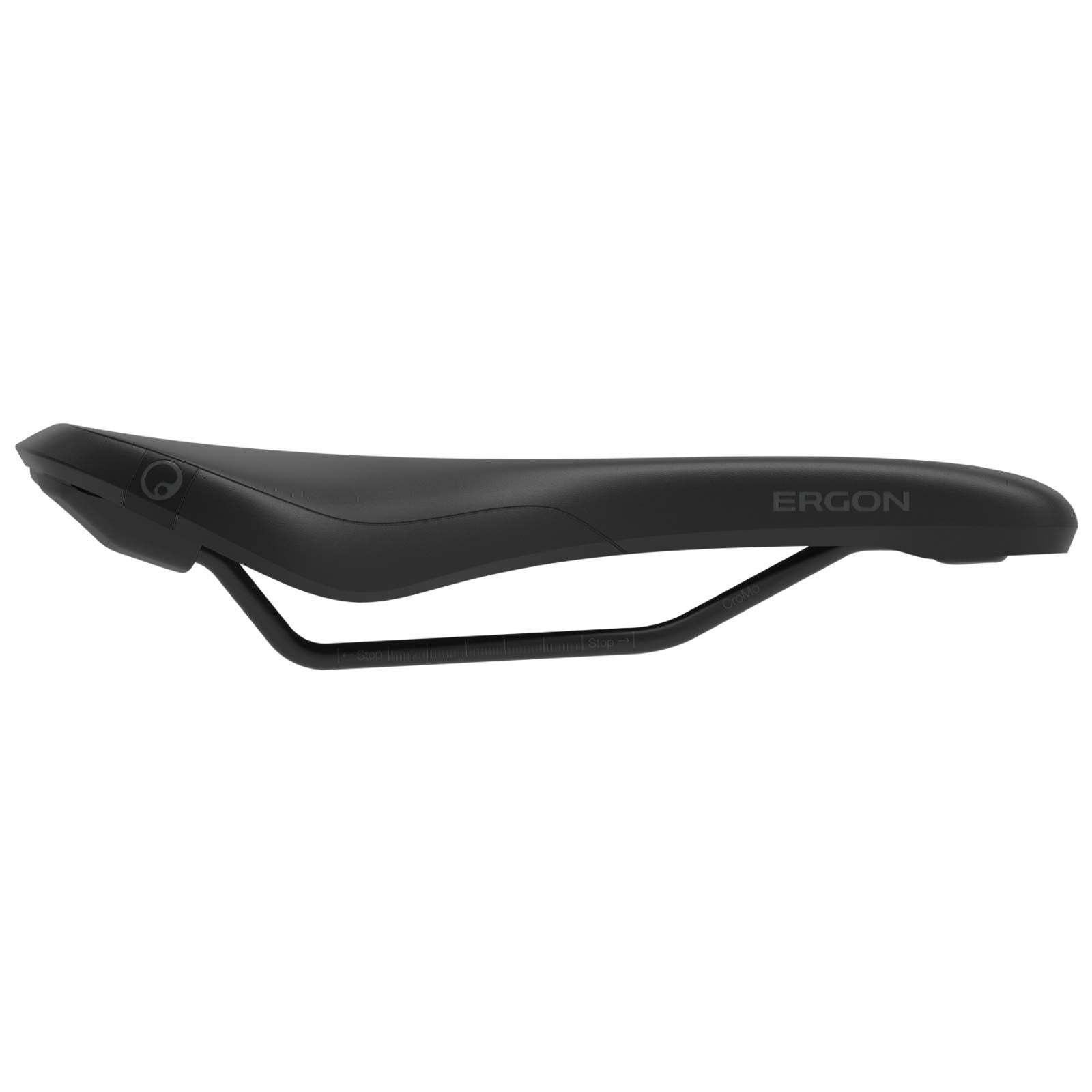 Ergon SMC Men's Mountain Bike Saddle – Orthopaedic Padding, Black, M/L