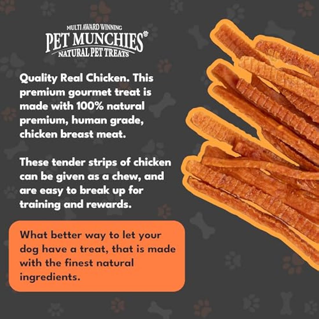 Pet Munchies Chicken Strips Dog Treats – Natural High Protein 320g