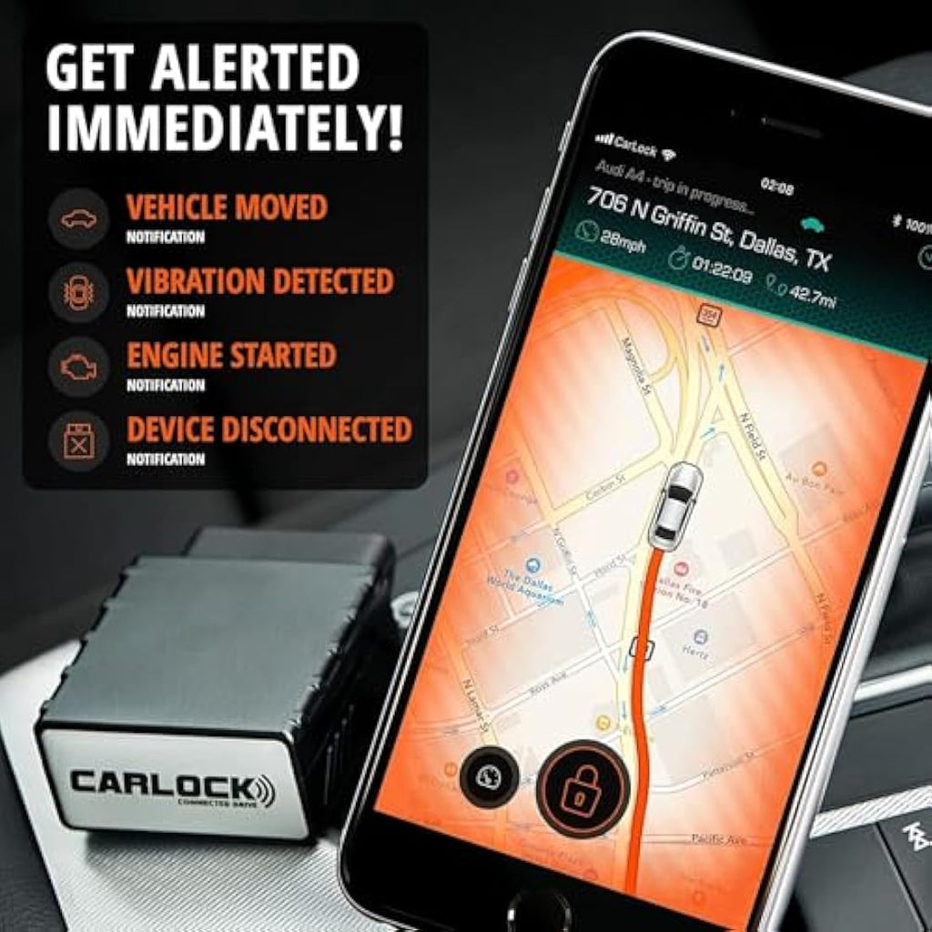 CarLock 4G LTE GPS Tracker – OBD Anti-Theft Car Alarm & Vehicle Monitor
