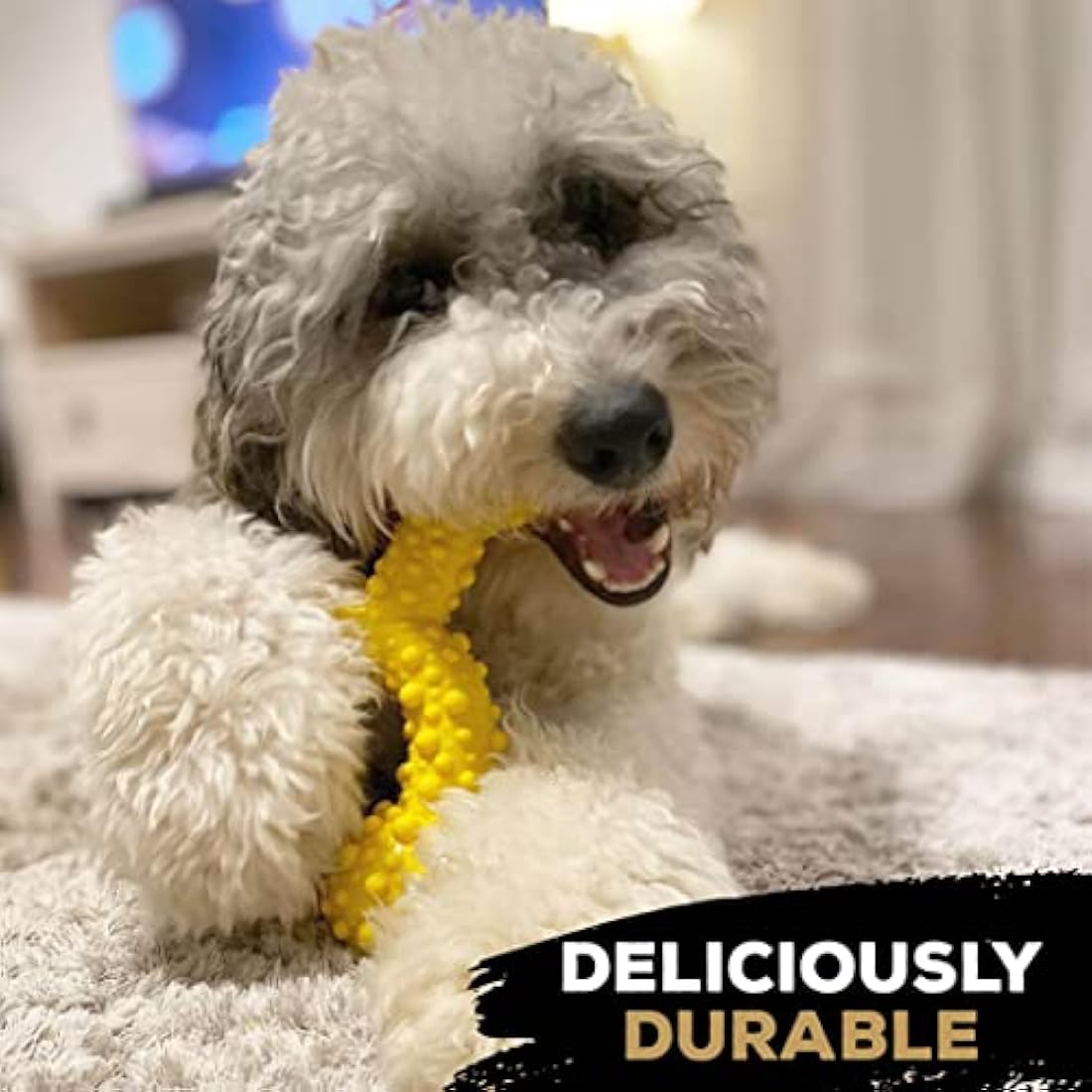 TastyBone TrioBone Nylon Dog Chew Toy for Small Dogs | Chicken Flavor
