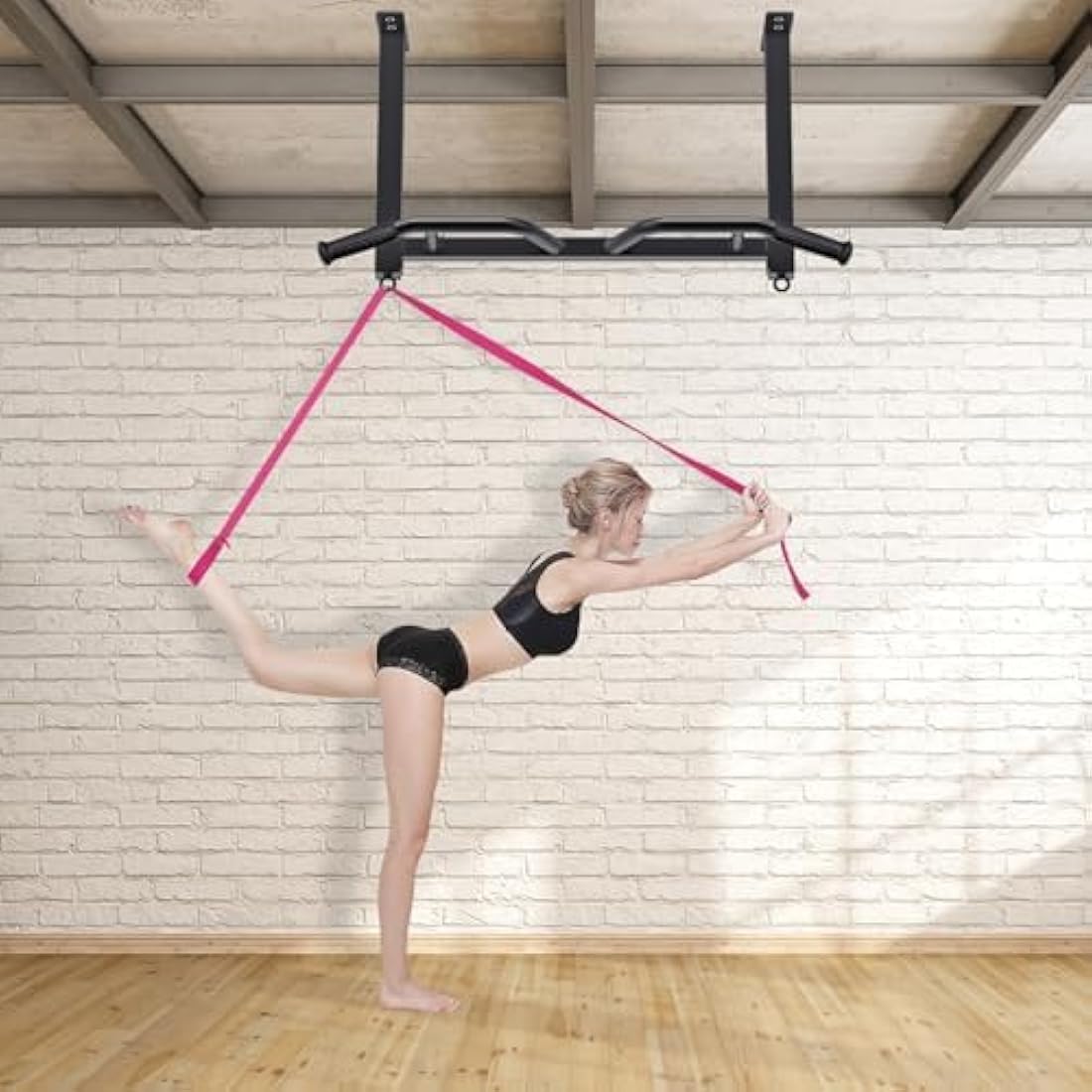 Kipika Ceiling Mounted Pull Up Bar – Adjustable Heavy Duty Chin Up Bar