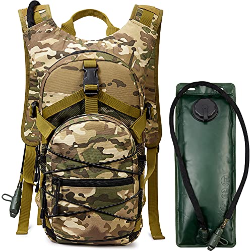 G4Free Tactical Hydration Pack – 15L Hiking Backpack with 3L Bladder