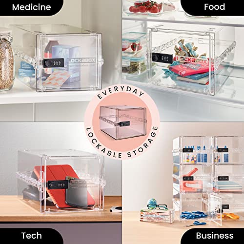 Lockabox One Crystal | 10L Lockable Storage Box for Food and Medicine