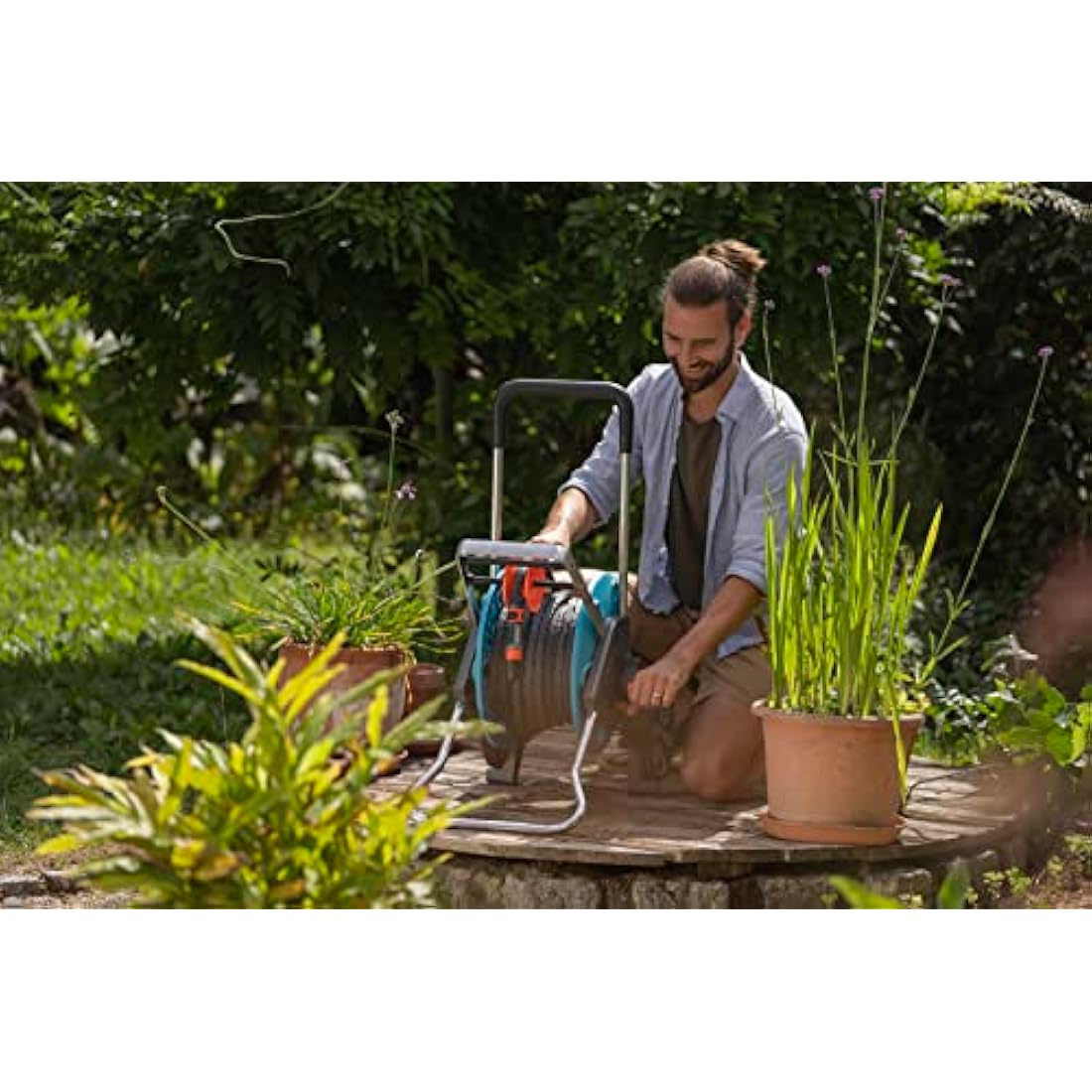 Gardena Liano Life Textile Garden Hose | 1/2 Inch, 10m Kink-Free