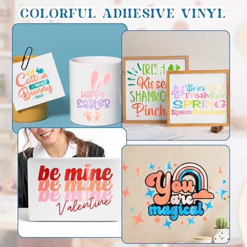 Vinyl Frog Permanent Adhesive Vinyl Bundle - 70 Pack 12x12 Sheets