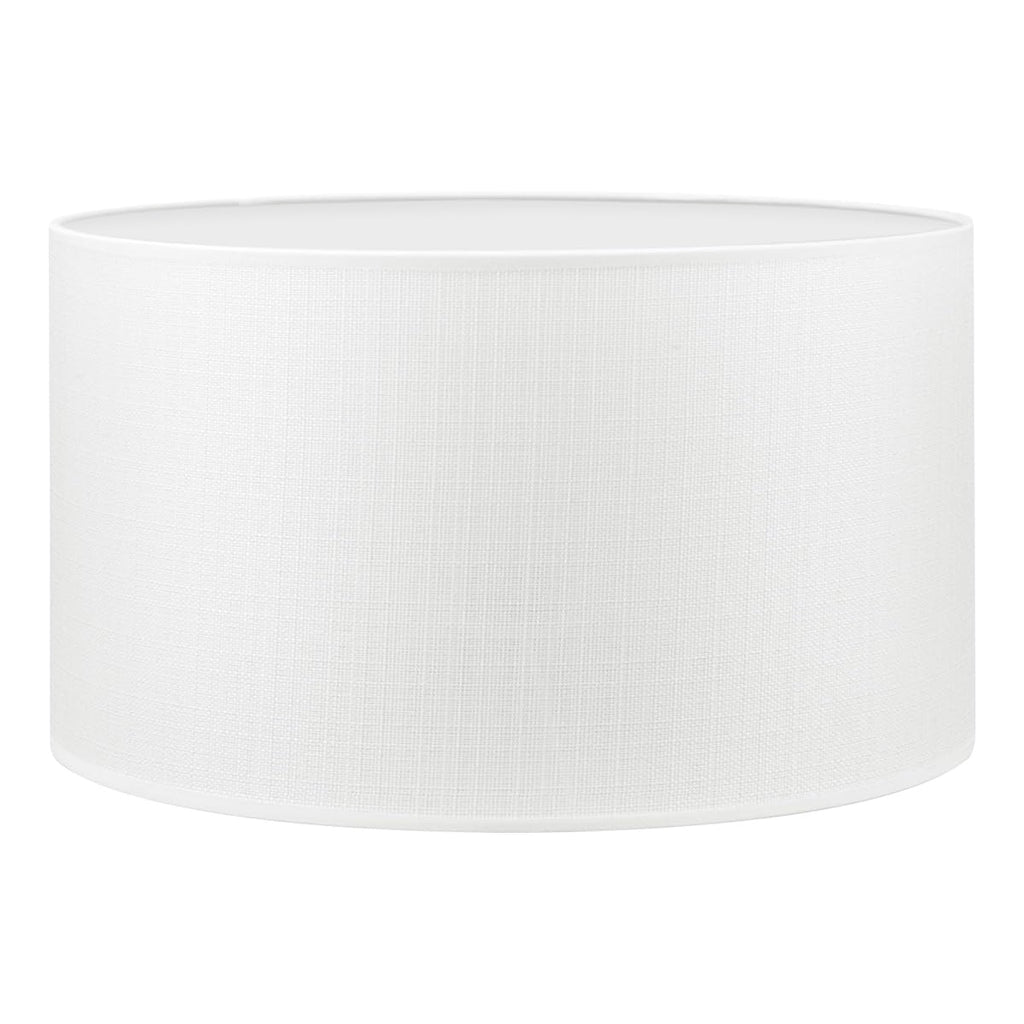 Home Sweet Home White Cotton Drum Lampshade | Cylinder 40cm | E27