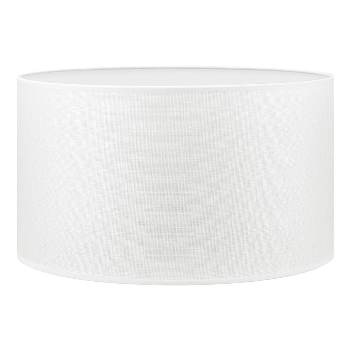 Home Sweet Home White Cotton Drum Lampshade | Cylinder 40cm | E27