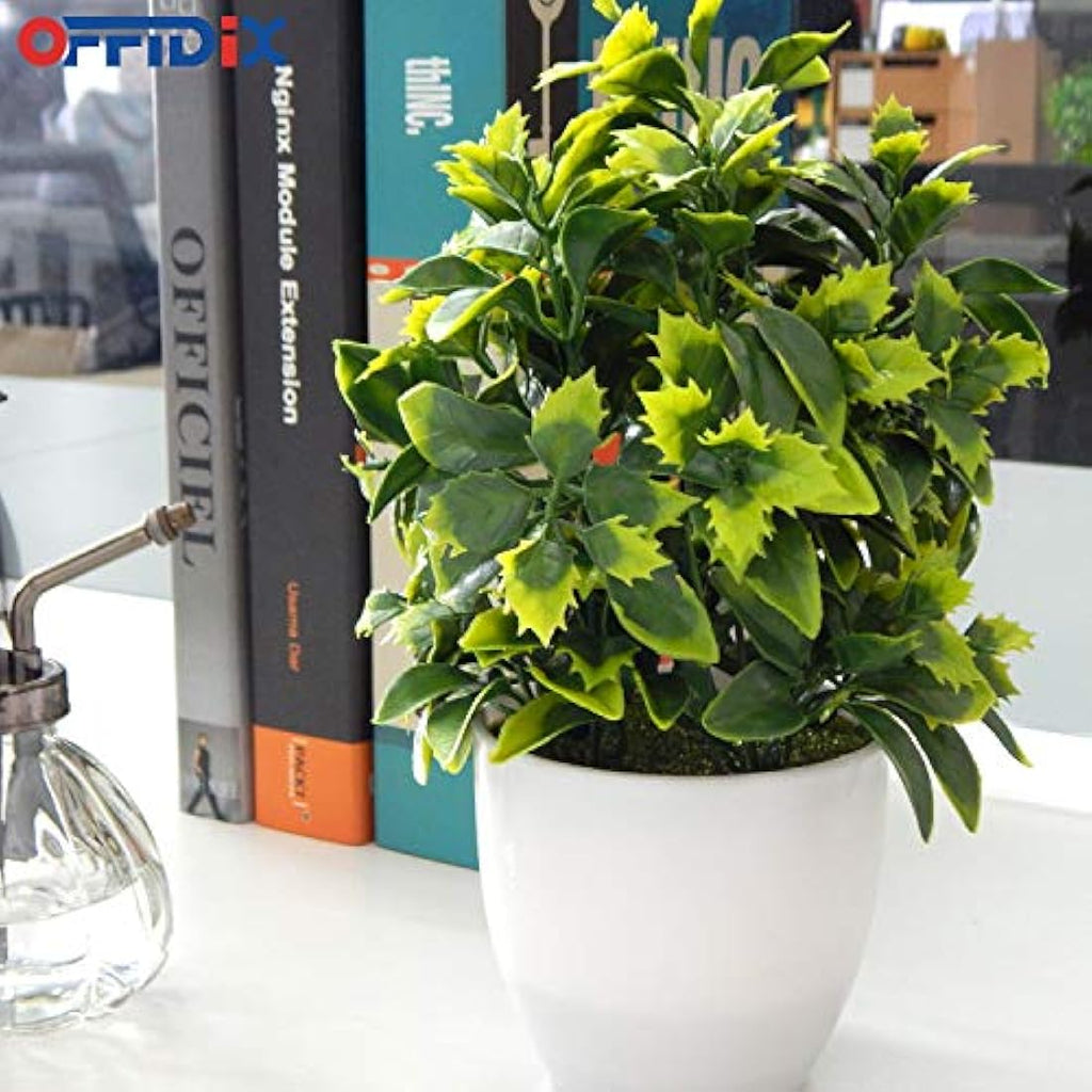Potted Artificial Eucalyptus Plants – Faux Plastic Greenery