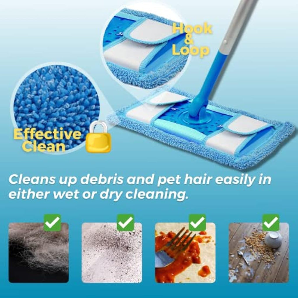 Jolof Store Reusable Microfibre Mop Pads for Flash Speedmop (4 Pack)
