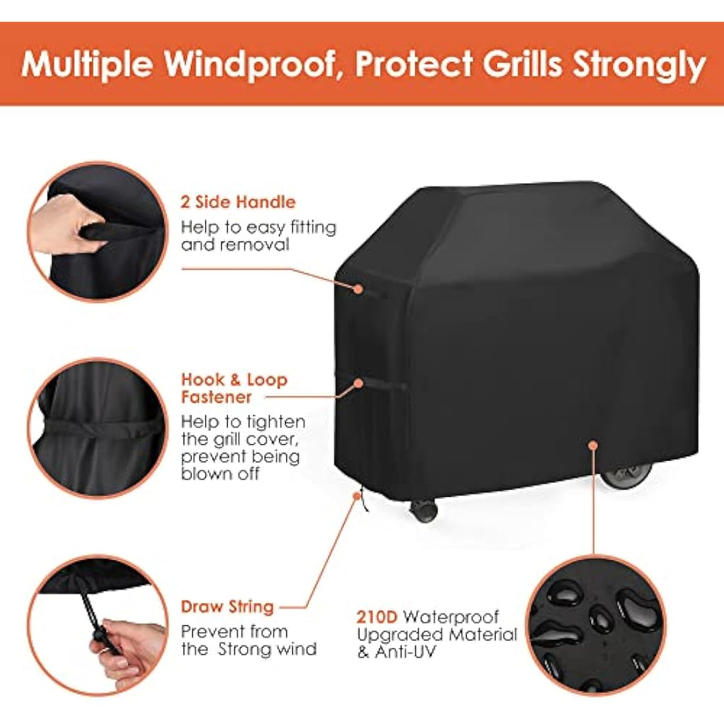 Heavy Duty BBQ Cover – Waterproof 3-4 Burner Grill Protector