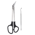 KooingTech Long Handled Toenail Clippers – Stainless Steel Pedicure Kit
