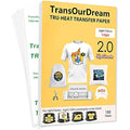 TransOurDream Inkjet Heat Transfer Paper for Light Fabrics - 100 Sheets