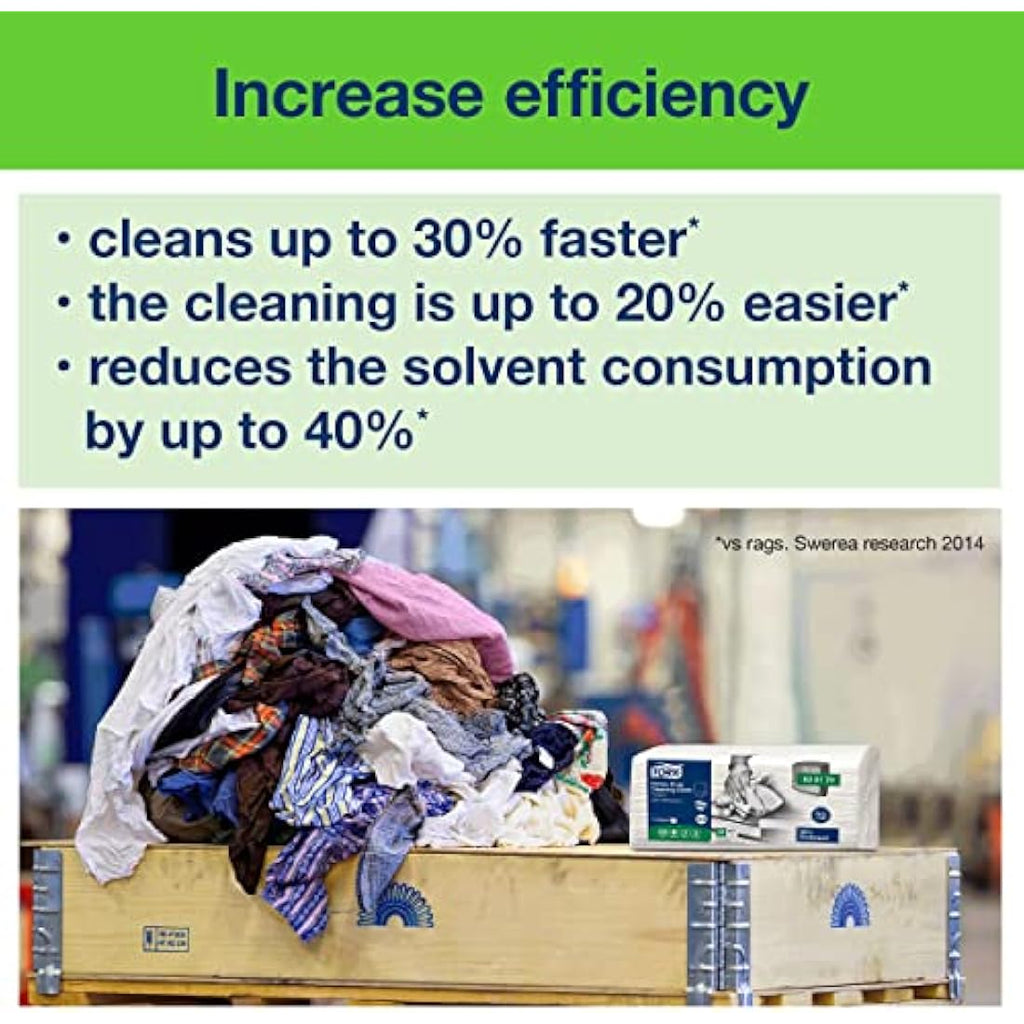 Tork Biobased Heavy-Duty Cleaning Cloth | 99% Plant-Based | 105 Pack