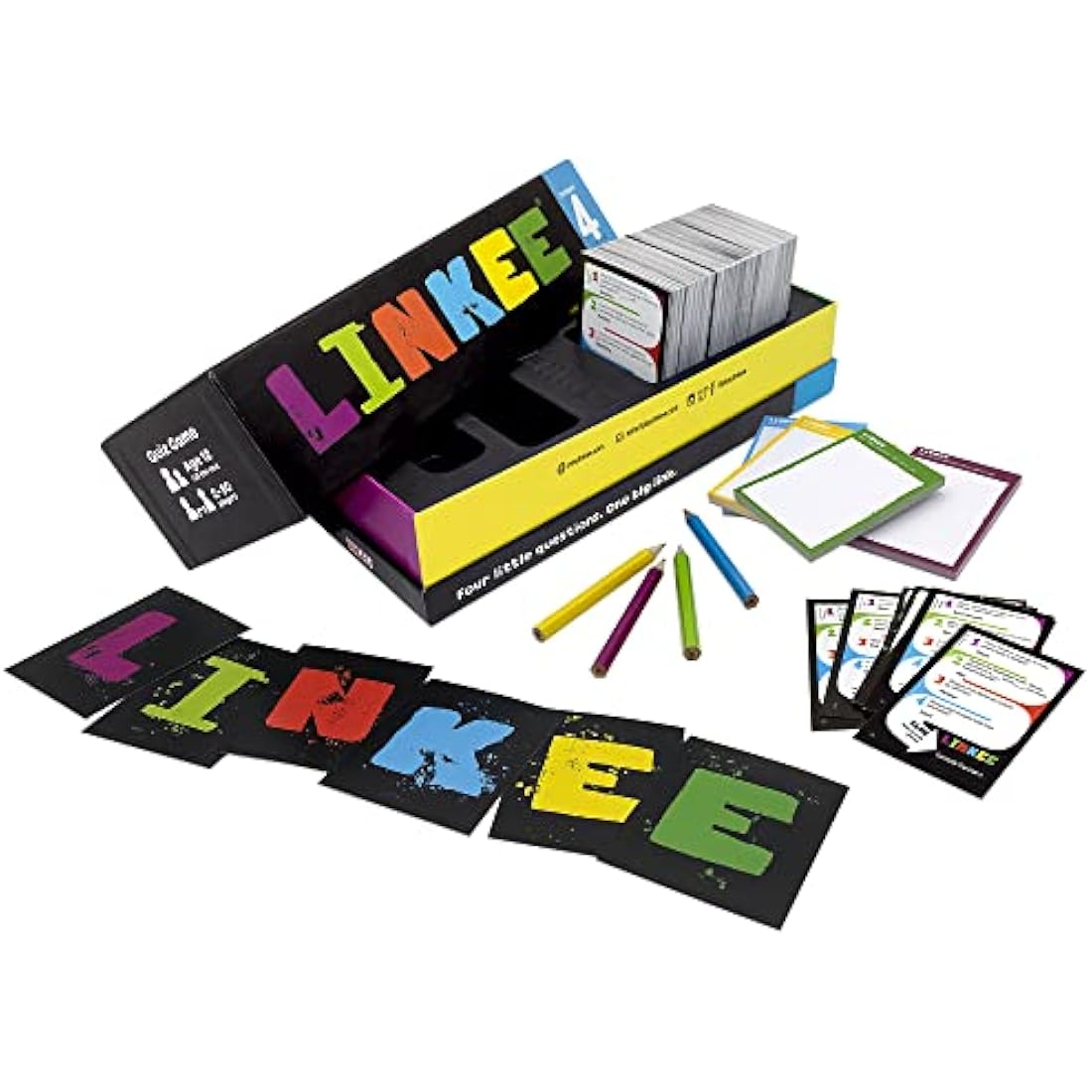 Linkee Trivia Game by Jolof Store – Family Board Game for 2-30 Players