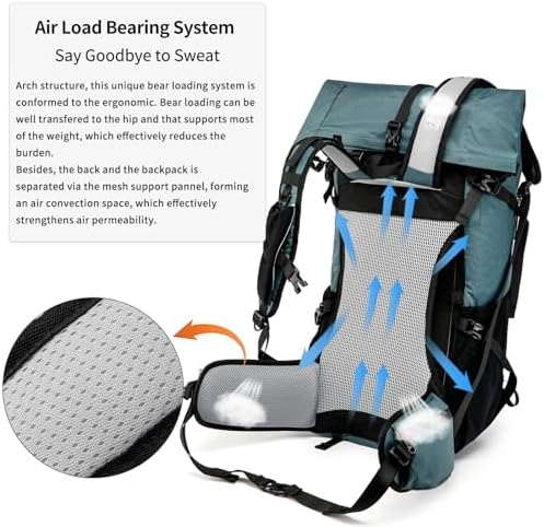 Power King 30L-40L Expandable X-PAC Hiking Backpack