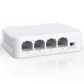 YuanLey 4 Port PoE Extender | 100Mbps Mini Repeater with Wall/Din Mount