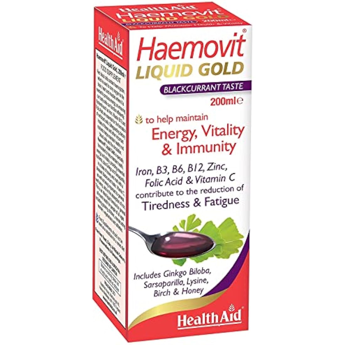 HealthAid Haemovit Gold Tonic Liquid 200ml – Iron & Vitamin B6