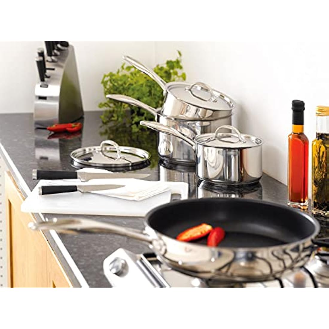 Stellar 20cm Non-Stick Frying Pan – Stainless Steel Induction Ready