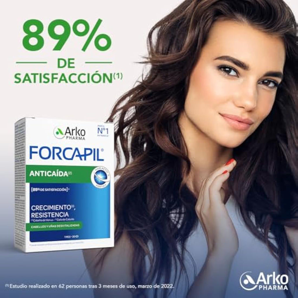 Arkopharma Forcapil Anticaída – Suplemento para el Cabello, 90 Cápsulas
