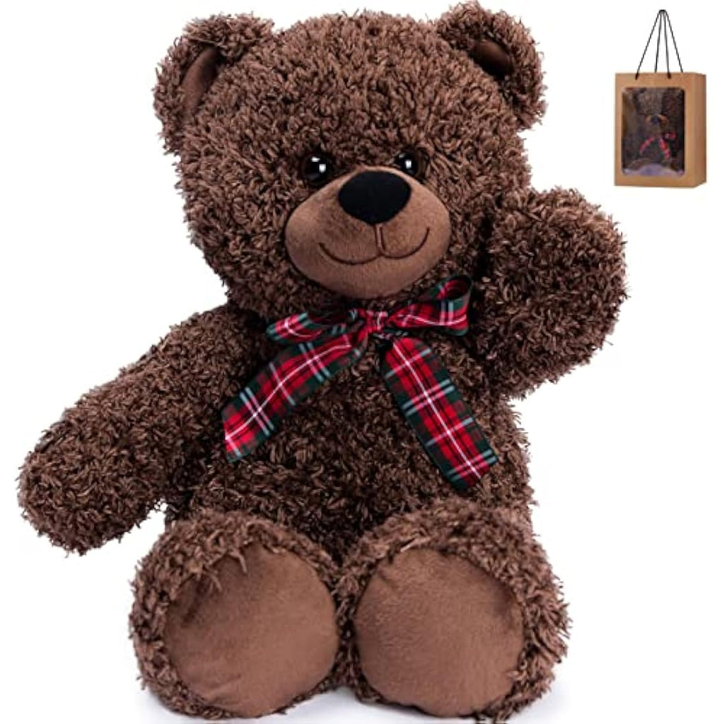 Bebamour 45cm Teddy Bear – Soft Plush Stuffed Animal Toy (Dark Brown)