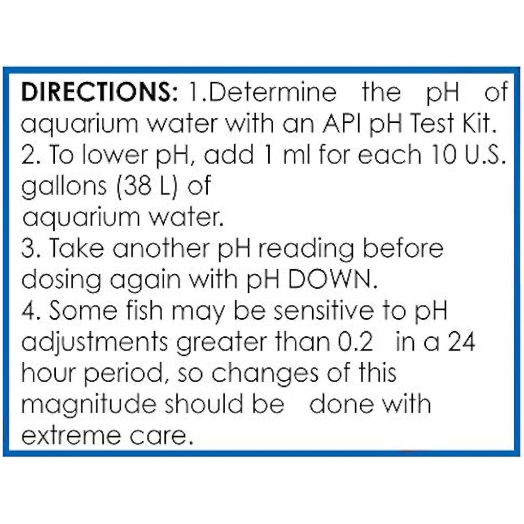 API pH DOWN Freshwater Aquarium Water pH Reducing Solution - 118 ml