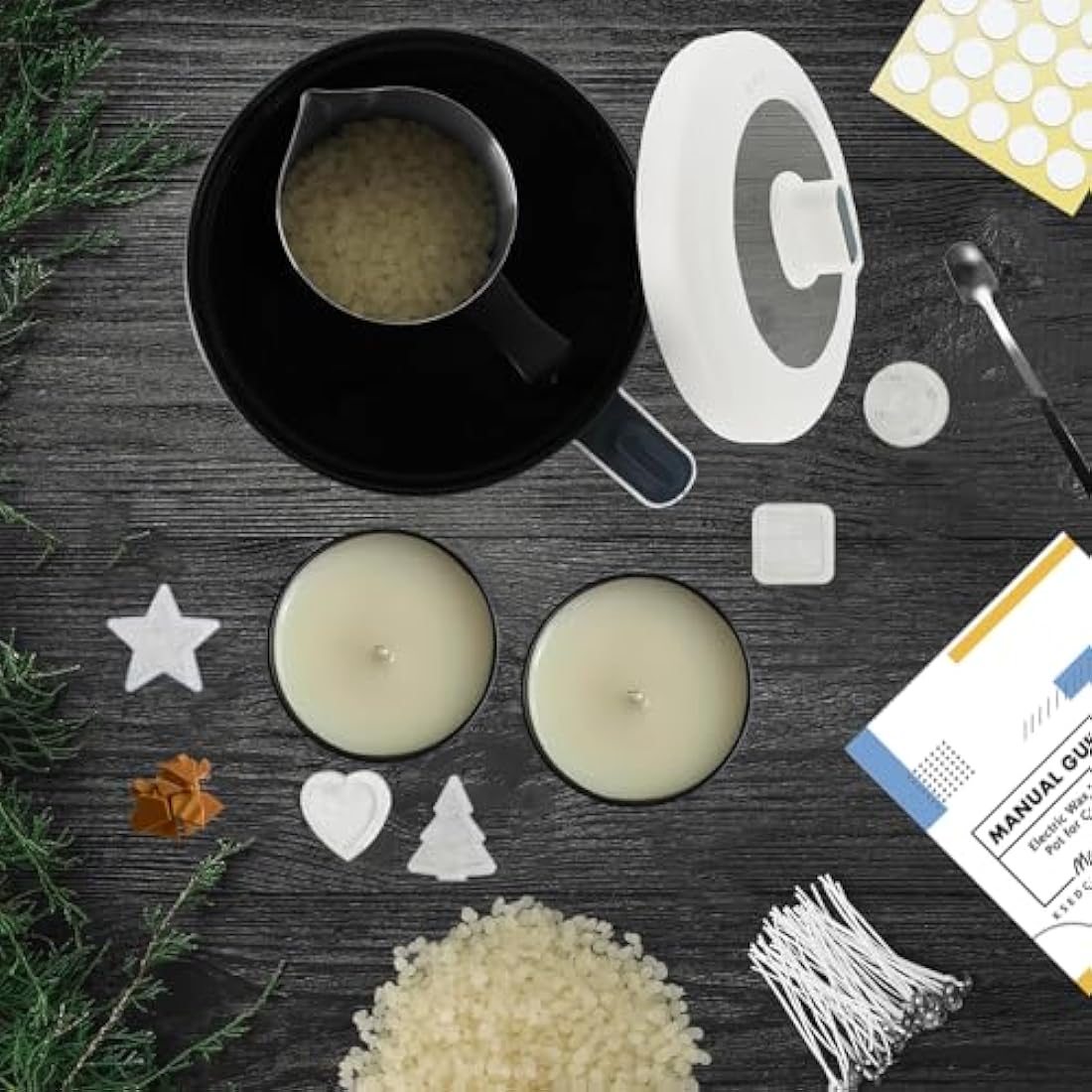 Jolof Store DIY Soy Candle Making Kit with Electric Wax Melter