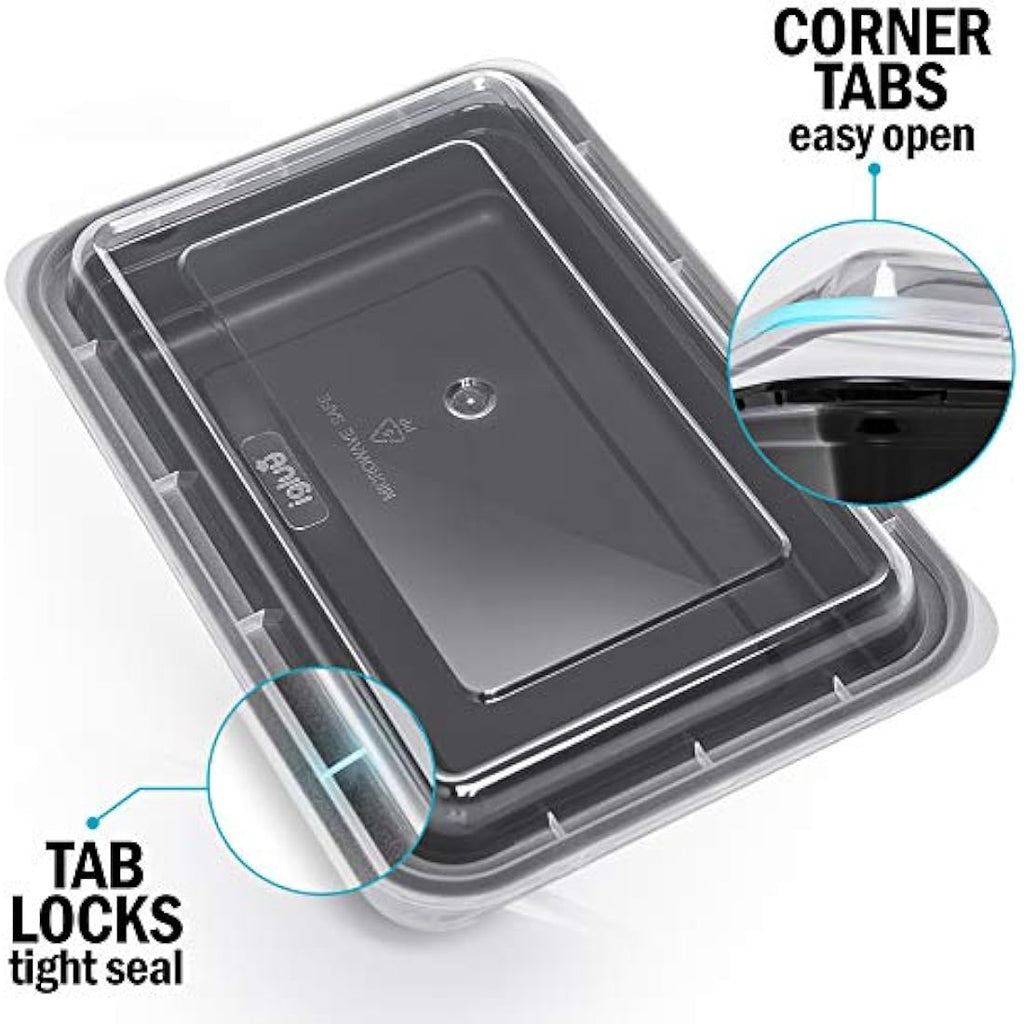 Igluu Meal Prep Containers - 30 Pack 28oz BPA-Free Reusable Bento Boxes