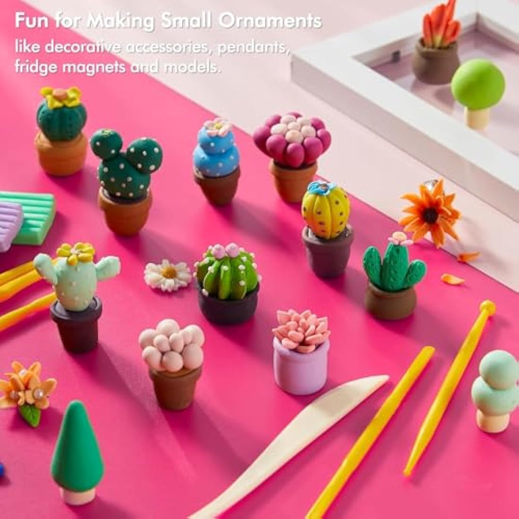 Shuttle Art 82 Colors Polymer Clay Kit – Oven Bake Modeling Clay with Tools