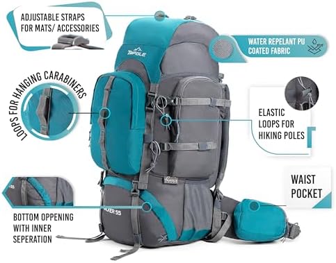 Tripole Walker 55L Trekking Rucksack | Internal Frame & Laptop Sleeve