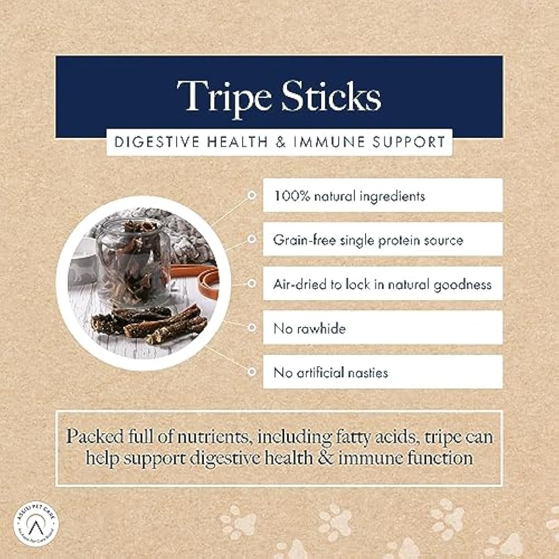 Hollings Beef Tripe Sticks Dog Treats | Natural Grain Free Chews - 2.5kg