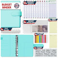 KASTLO A6 Budget Binder - PU Leather Cash Stuffing Wallet - Green