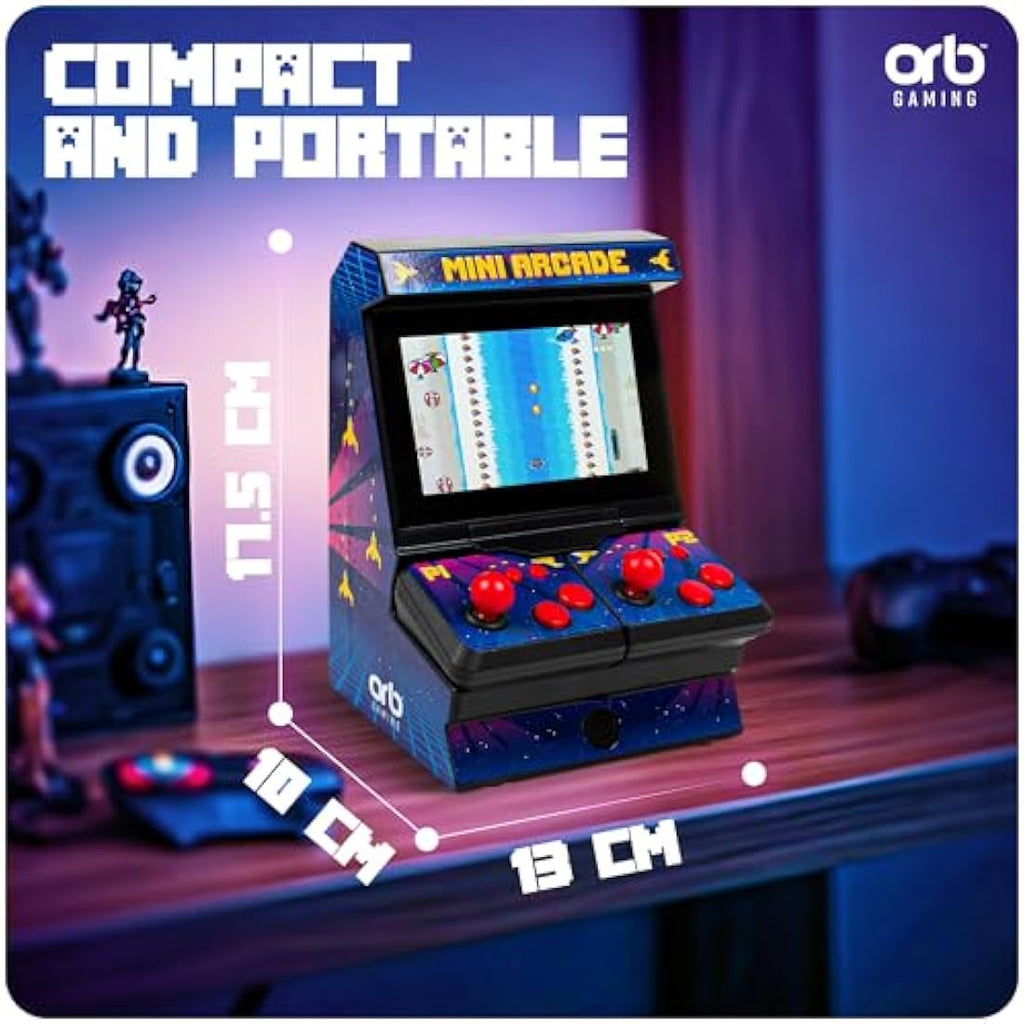 Mini Arcade Machine | 300 8-Bit Retro Games & 2 Wireless Joysticks