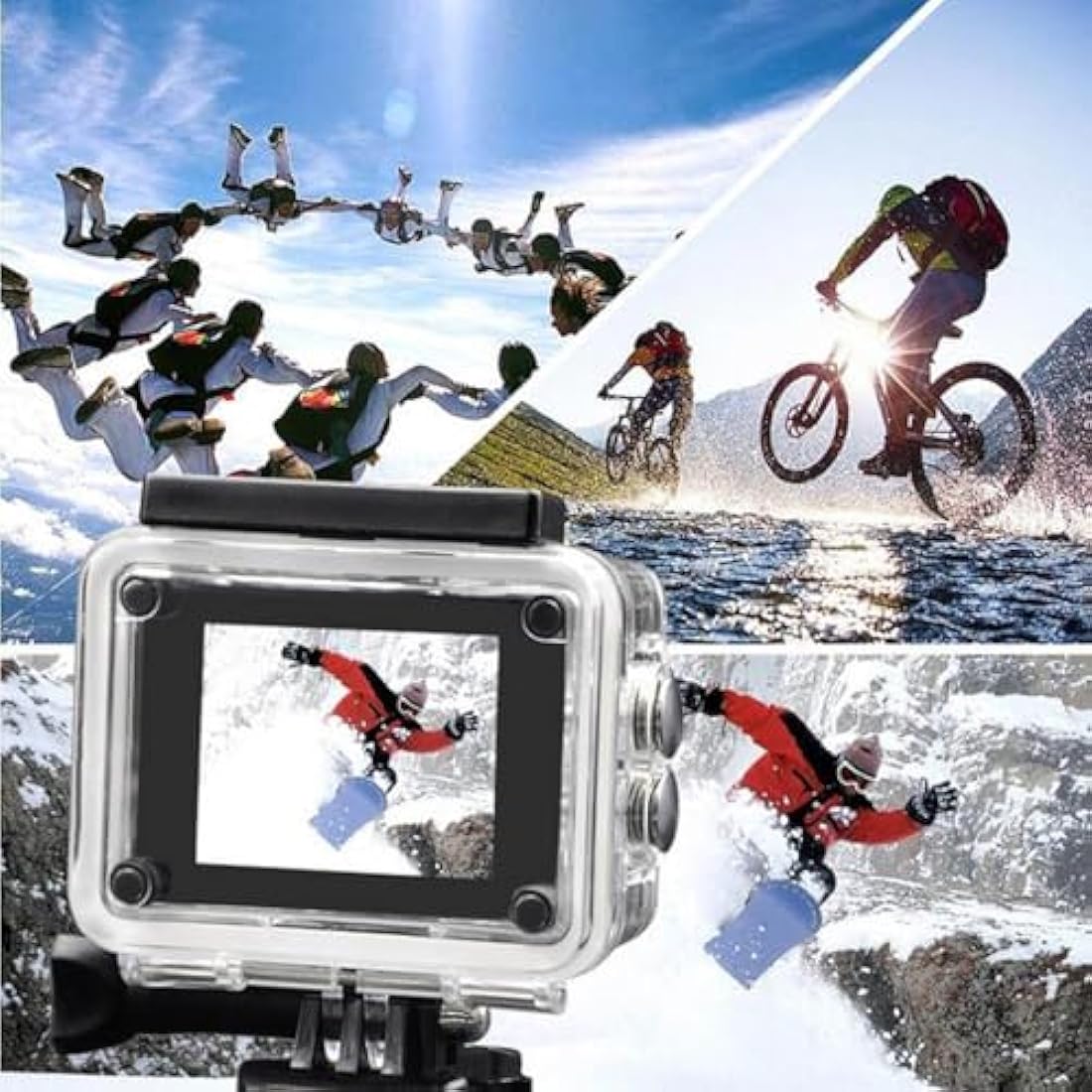 BSLVWG 4K Action Camera – 20MP Waterproof Sports Cam with Remote
