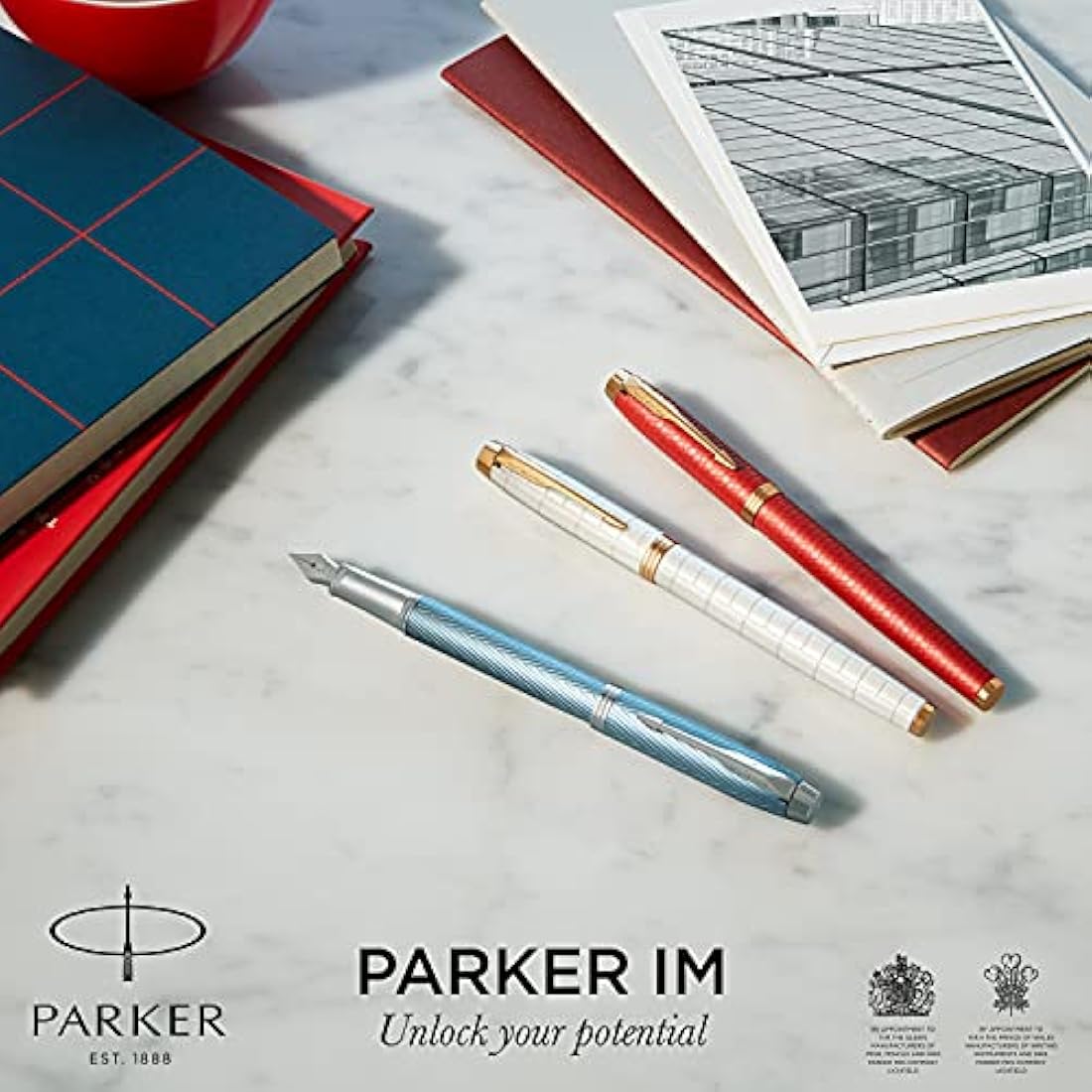 Parker IM Ballpoint Pen – Pearl Lacquer with Gold Trim, Medium Point