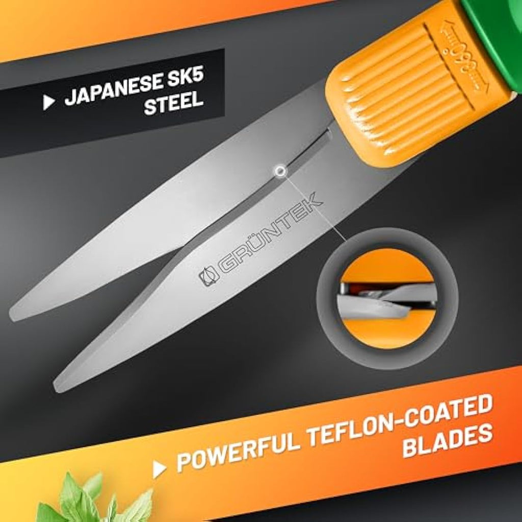GRÜNTEK Swift Grass Shears | 360° Rotating Teflon Blades | 380mm