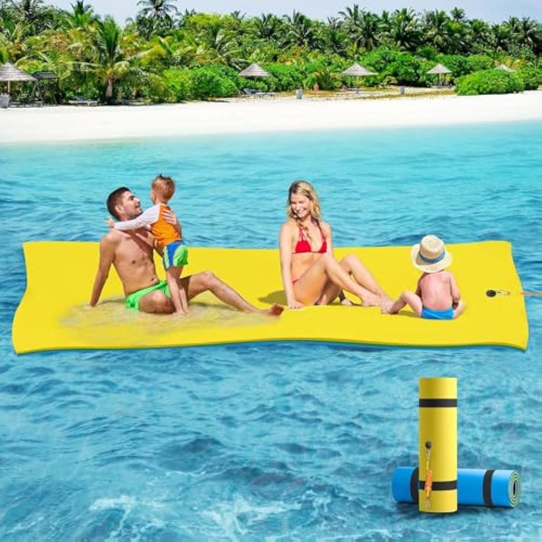 Floating Water Mat – 3-Layer XPE Foam Island for Lakes