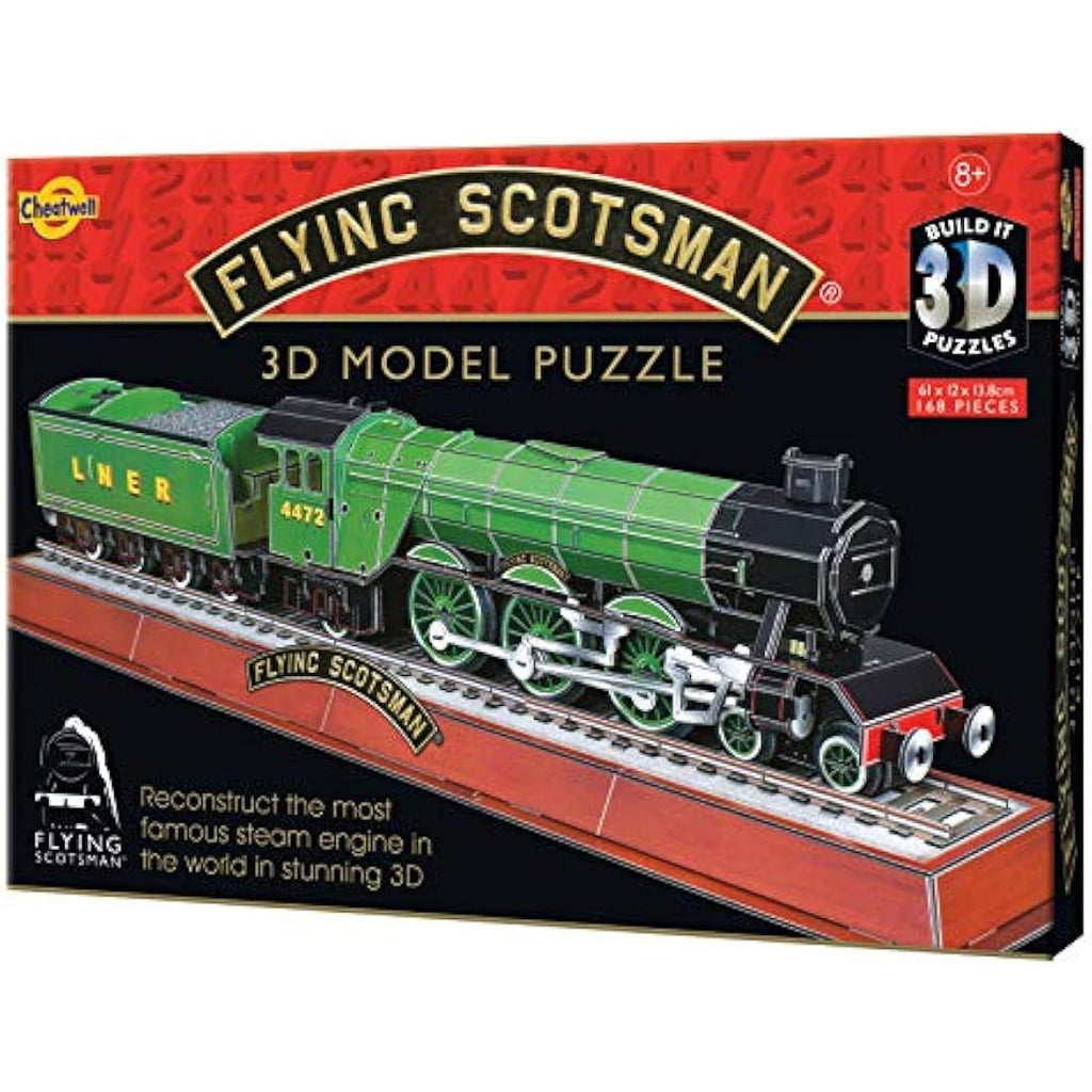 Cheatwell Games Flying Scotsman 3D Puzzle Model Kit – 168 Pieces