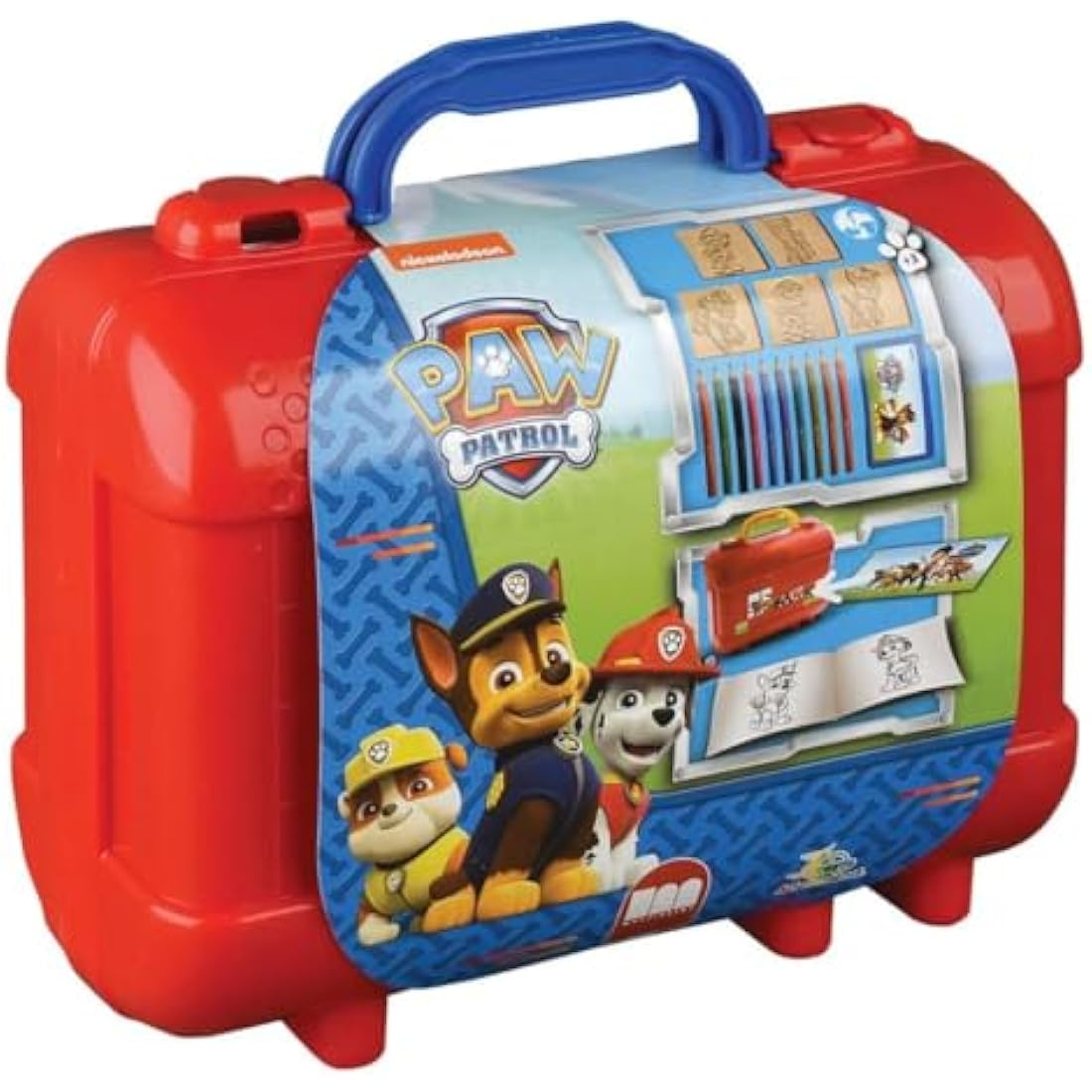 Paw Patrol Kids Art Travel Set – Wooden Stamps and Coloring Book
