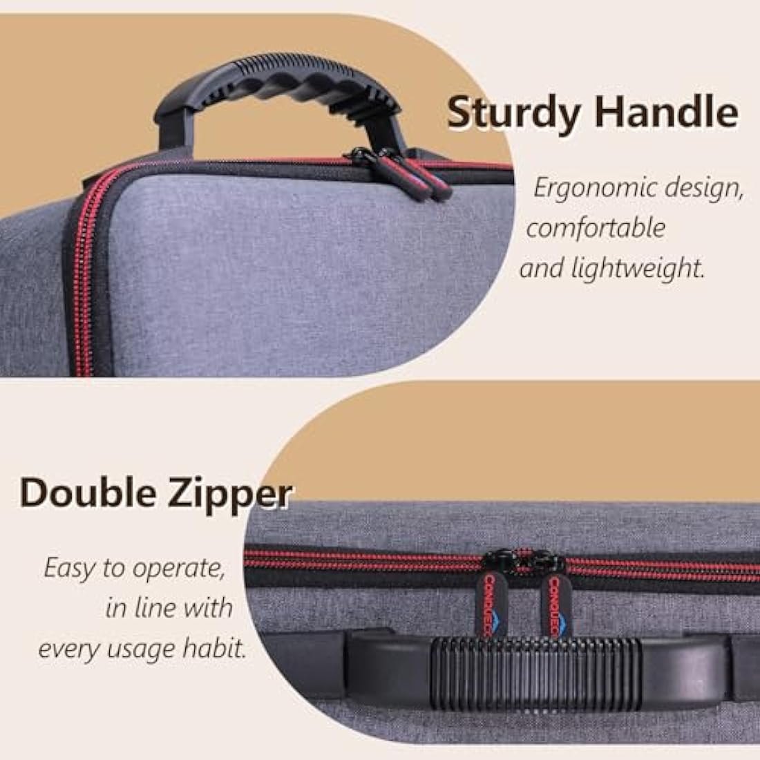 CONQUECO Portable Coffee Machine Travel Case – Protective Hand Bag