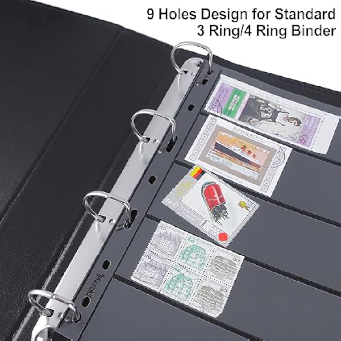 Clear Stamp Sleeves – 12 Pack Multi-Row Binder Inserts