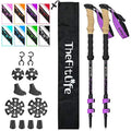 TheFitLife Carbon Fiber Trekking Poles | Ultralight Collapsible Walking Sticks